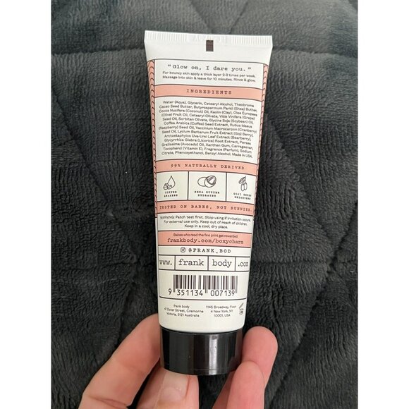 Frank Body Glow Mask Caffeinated Ultra-Hydrating Face Mask 2.71 oz Sealed - Picture 3 of 3